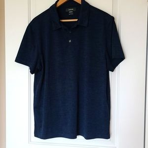 Alfani Dark Blue Polo Shirt Size Large